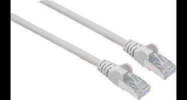 Intellinet 317146 RJ45 Netwerkkabel, patchkabel CAT 6A S/FTP 2.00 m Grijs Folie afscherming, Afscherming gevlochten, Halogeenvrij 1 stuk(s)
