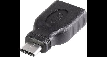 Renkforce USB 3.2 Gen 1 (USB 3.0) Adapter [1x USB-C stekker - 1x USB 3.2 Gen 1 bus A (USB 3.0)] Met OTG-functie, Vergulde steekcontacten