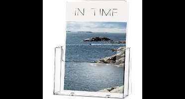 Helit H2352102 H2352102 Folderhouder Glas (helder) DIN A5 staand 1 stuk(s) Aantal vakken: 1 (b x h x d) 166 x 210 x 67 mm