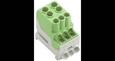 Weidmüller 1561930000 Verdeler-serieklem Schroeven Groen 3 stuk(s)