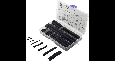 TRU COMPONENTS TC-6793940 Krimpkous assortiment Zwart Krimpverhouding:3:1 100 stuk(s)
