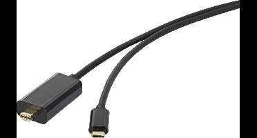 Renkforce USB-C / Mini-displayport Adapterkabel USB-C stekker, Mini DisplayPort-stekker 3.00 m Zwart RF-3421676 USB-C-displaykabel