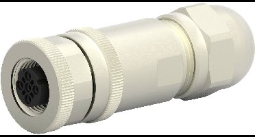 TE Connectivity T4110511041-000 Sensor/actuator connector, niet geassembleerd M12 Aantal polen (sensoren): 4 Bus, recht 1 stuk(s)