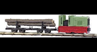 Busch 12012 H0f veldspoor-startset Houttransport