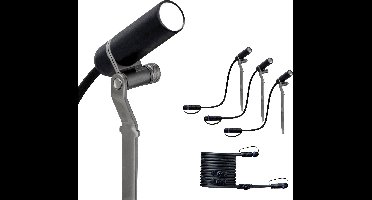 Paulmann Plantini 94156 Verlichtingssysteem Plug&Shine LED-tuinspot uitbreidingsset Set van 3 stuks LED 7.5 W Warmwit Antraciet