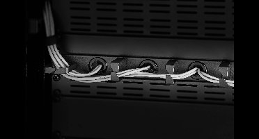 Renkforce RF-3525042 19 inch Kabelgeleiding voor patchkast 1 HE Zwart