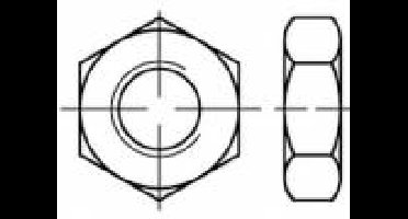 TOOLCRAFT TO-5371779 Zeskantmoeren M2,5 RVS A2 100 stuk(s)