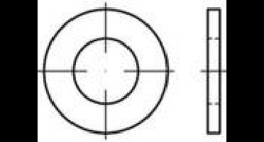 TOOLCRAFT Onderlegring RVS A4 1000 stuk(s) TO-5377833