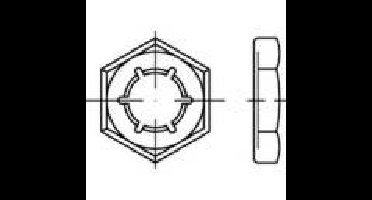 TOOLCRAFT TO-5378334 Plaatmoeren M6 DIN 7967 RVS A4 100 stuk(s)