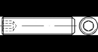TOOLCRAFT TO-5413374 Draadpen M5 4 mm Staal Galvanisch verzinkt 200 stuk(s)