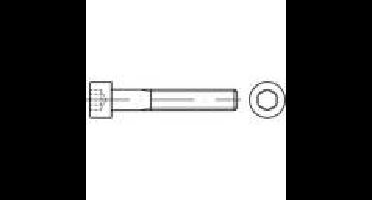 TOOLCRAFT TO-5427921 Cilinderkopschroeven M5 45 mm Binnenzeskant (inbus) Staal Galvanisch verzinkt 200 stuk(s)