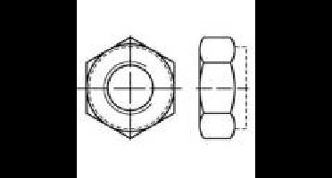 TOOLCRAFT TO-5430321 Zeskantmoeren M5 Staal Galvanisch verzinkt 100 stuk(s)