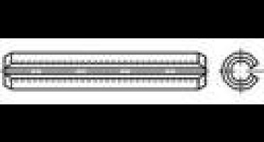 TOOLCRAFT TO-5439612 Spanstiften Verenstaal Galvanisch verzinkt 200 stuk(s)
