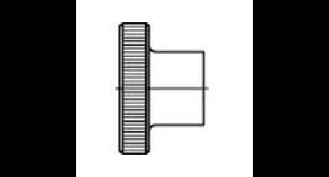 TOOLCRAFT TO-5447922 Kartelmoeren M3 DIN 466 Messing 100 stuk(s)