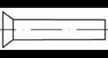 TOOLCRAFT TO-5448891 Verzonken klinknagel 4 mm 1000 stuk(s)