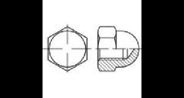 TOOLCRAFT TO-5452083 Zeskant dopmoeren M5 DIN 1587 Messing 500 stuk(s)