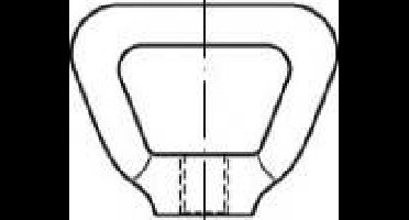 TOOLCRAFT TO-5454801 Kooimoeren M12 80704 Messing 10 stuk(s)