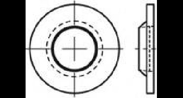 Onverliesbare ringen 88152 100 stuk(s) TOOLCRAFT TO-5455026
