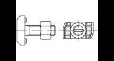 Alstertaler Schrauben & Präzisionsteile 889439400160060 Hamerkopbout M16 60 mm 88943 RVS A4 25 stuk(s)