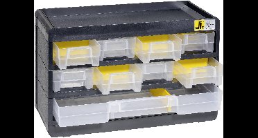 Allit 458080 Opslagmagazijn VarioPlus Basic 15 (b x h x d) 300 x 190 x 135 mm Zwart, Geel 1 stuk(s)