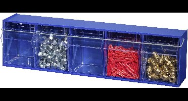 Allit 464500 Openingsbeveiling voor schuifladekast voor kleine onderdelen VarioPlus ProFlip LockBar (b x h x d) 610 x 3 x 52 mm Zilver 1 stuk(s)