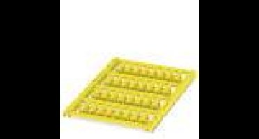 Phoenix Contact 0831210 UCT-WMCO 4,7 (12X4) YE Kabelmarkering Montagemethode: Vastklemmen Markeringsvlak: 12 x 4 mm Geel Aantal markeringen: 32 1 stuk(s)