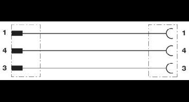 Phoenix 1519781 M12 M8 groen kabel interface-/adapter SAC-3P-M12MS-M 8SIFS Phoenix Contact Inhoud: 1 stuk(s)