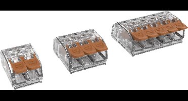 Degson DG221-5.6-05P-17-11A(H) Verbindingsklem Flexibel: 0.14-4.0 mm² Massief: 0.20-4.0 mm² Aantal polen: 5 1 stuk(s) Transparant, Bruin