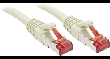LINDY 47708 RJ45 Netwerkkabel, patchkabel CAT 6 S/FTP 10.00 m Grijs Snagless 1 stuk(s)
