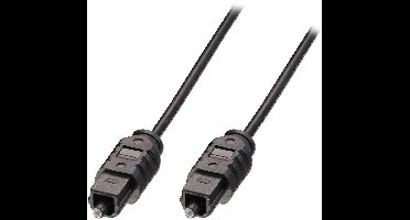 LINDY Toslink Audio Aansluitkabel [1x Toslink-stekker (ODT) - 1x Toslink-stekker (ODT)] 10.00 m Grijs