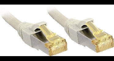 LINDY 47268 RJ45 Netwerkkabel, patchkabel CAT 6a (losse kabel CAT 7) S/FTP 10.00 m Grijs Snagless 1 stuk(s)