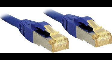 LINDY 47280 RJ45 Netwerkkabel, patchkabel CAT 6a (losse kabel CAT 7) S/FTP 3.00 m Blauw Snagless 1 stuk(s)