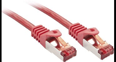 LINDY 47364 RJ45 Netwerkkabel, patchkabel CAT 6 S/FTP 2.00 m Rood 1 stuk(s)