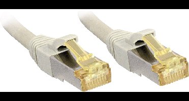 LINDY 47261 RJ45 Netwerkkabel, patchkabel CAT 6a (losse kabel CAT 7) S/FTP 0.50 m Grijs Snagless 1 stuk(s)