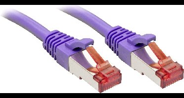 LINDY 47829 RJ45 Netwerkkabel, patchkabel CAT 6 S/FTP 15.00 m Violet Snagless 1 stuk(s)
