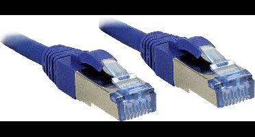 LINDY 47148 RJ45 Netwerkkabel, patchkabel CAT 6A S/FTP 1.50 m Blauw Snagless 1 stuk(s)