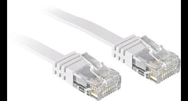 LINDY 47503 RJ45 Netwerkkabel, patchkabel CAT 6 U/UTP 3.00 m Wit Snagless 1 stuk(s)