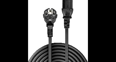 LINDY Stroom Aansluitkabel [1x Randaarde stekker - 1x Apparaatstekker, female C13 10A] 0.70 m Zwart