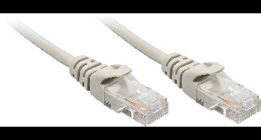 LINDY 48362 RJ45 Netwerkkabel, patchkabel CAT 5e U/UTP 1.00 m Grijs Verdraaid 1 stuk(s)