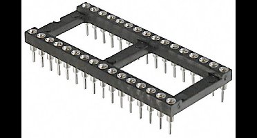 TRU COMPONENTS 1586562 AR 28 HZL/7-TT IC-fitting Rastermaat: 7.62 mm Aantal polen: 28 Precisiecontacten 1 stuk(s)