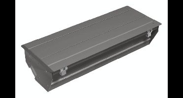 BACHMANN CONFERENCE aansluitpaneel met frame, X-Large, Maansteen ijzer mica, antraciet