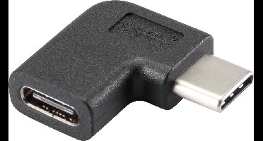 Renkforce USB 3.2 Gen 2 (USB 3.1 Gen 2) Adapter [1x USB-C stekker - 1x USB-C bus] 90° haaks naar rechts