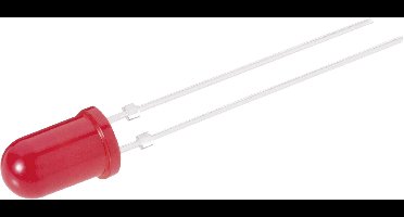 Vishay TLUR5400 Bedrade LED Rood Rond 5 mm 15 mcd 60 ° 20 mA 2 V