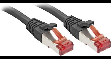 LINDY 47782 RJ45 Netwerkkabel, patchkabel CAT 6 S/FTP 7.50 m Zwart Snagless 1 stuk(s)