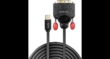 LINDY 41951 DisplayPort-kabel Mini-displayport / DVI Adapterkabel Mini DisplayPort-stekker, DVI-D 18+1-polige stekker 1.00 m Zwart