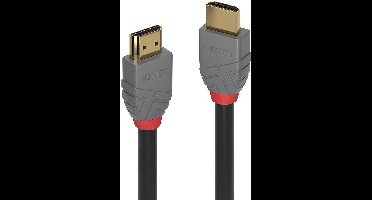 LINDY 36962 HDMI-kabel HDMI Aansluitkabel HDMI-A-stekker, HDMI-A-stekker 1.00 m Zwart 4K UHD