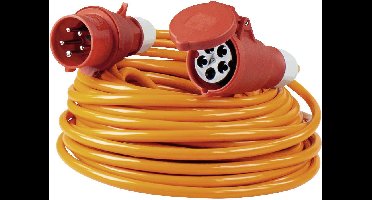 AS Schwabe 59510 Stroom Verlengkabel 16 A Oranje 10.00 m H07BQ-F 5G 1,5 mm²