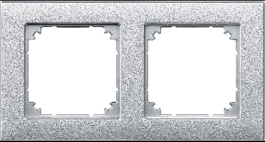 Merten 486260 Afdekking Frame System M Aluminium 1 stuk(s)