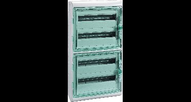 Schneider Electric 13437 13437 Kleine verdeelkast Oppervlakmontage Aantal groepen: 72 Aantal rijen: 4 Inhoud: 1 stuk(s)