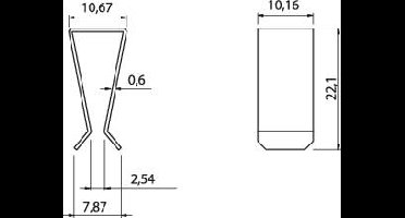Fischer Elektronik Geschikt voor: TO-220 (l x b x h) 22.1 x 10.2 x 10.7 mm